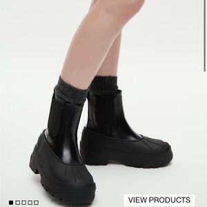 H&M Black Chunky Ankle Boots